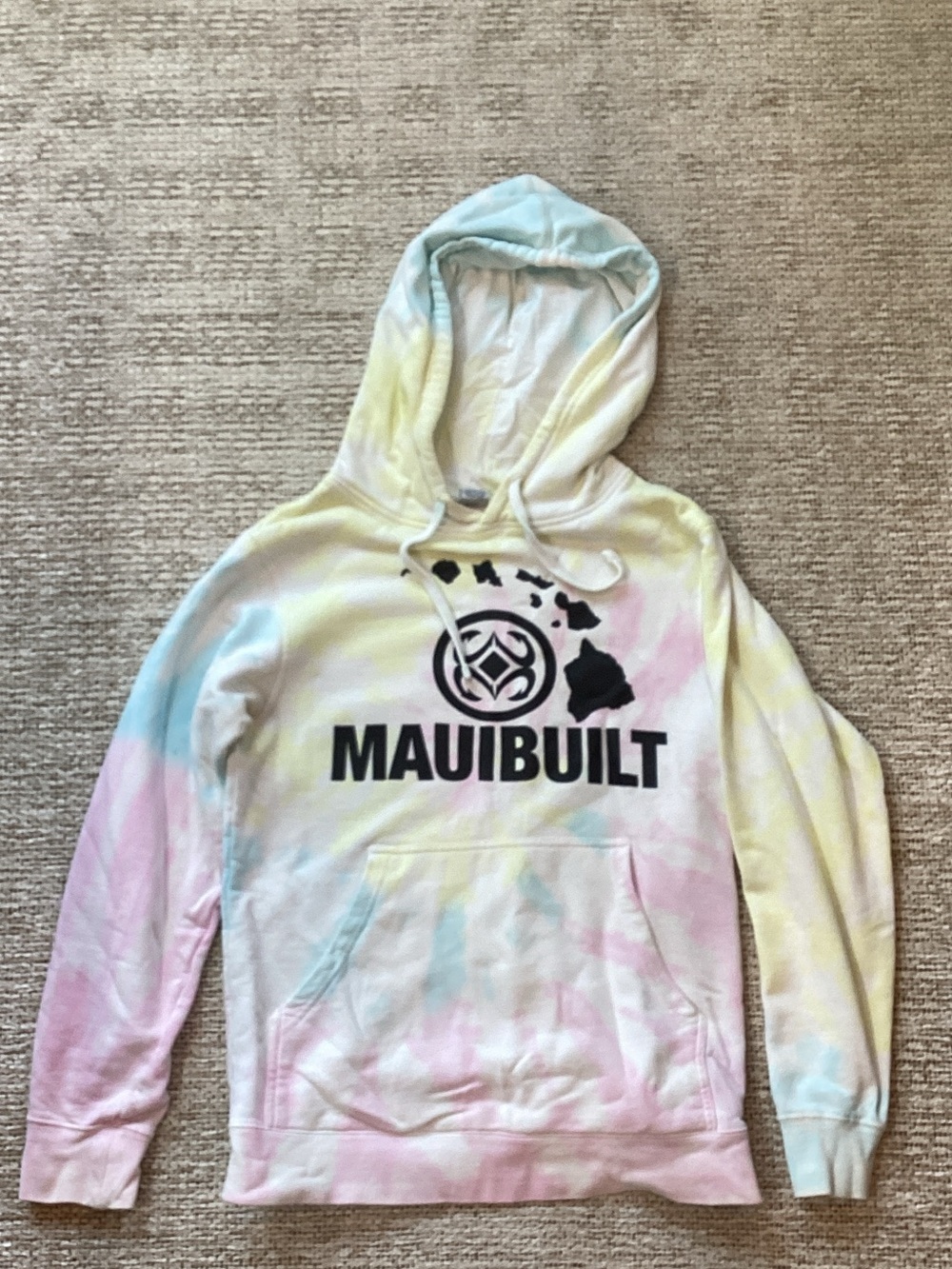 MAUIBUILT Pastel Tie-Dye Logo Hoodie